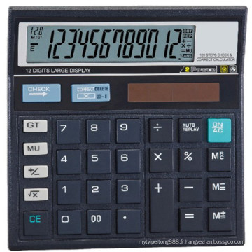 Calculateur de bureau 12 chiffres avec &quot;Vérifier&quot; et 120 Etapes de la fonction &quot;Correct&quot; (LC252)